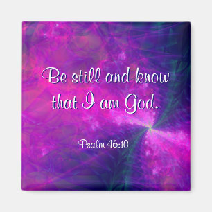 "Be Still" Magnet d'écriture d'art fractal