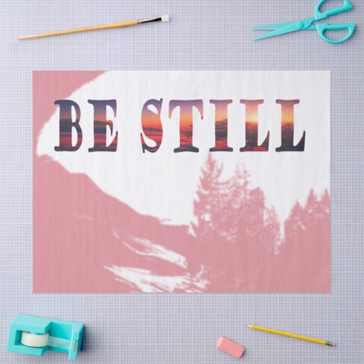 Be Still Mountain Sunrise  Tissuepapier (Craft)