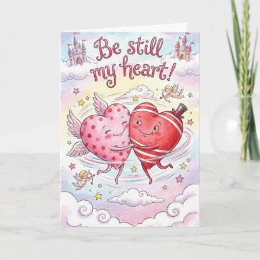 Be Still My Heart- Personalized Valentine Kaart (Voorkant)