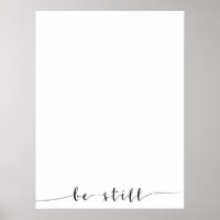Be Still Poster
