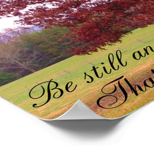 Be Still Poster (Hoek)