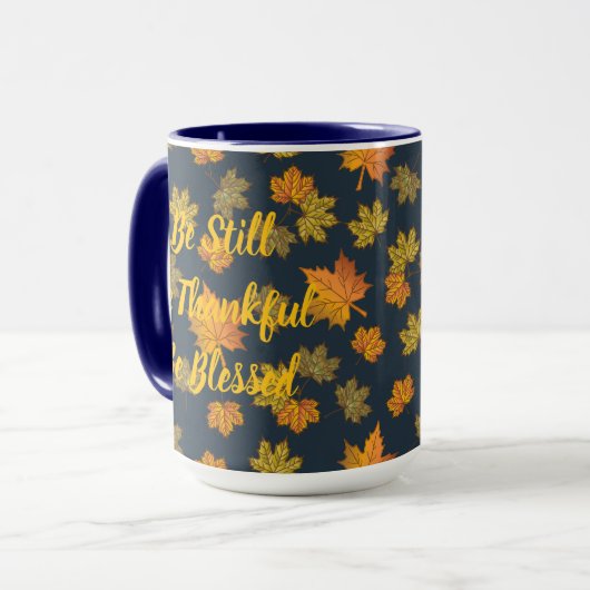 Be Still, Thankful, Blessed Mug Mok (Voorkant links)