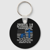 Be Strong And Courageous Do Not Be Afraid Prayer  Sleutelhanger (Voorkant)