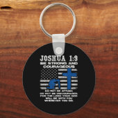 Be Strong And Courageous Do Not Be Afraid Prayer  Sleutelhanger (Voorkant)