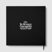 Be Strong and Courageous – Joshua 1:9 Bible Verse  Gastenboek (Achterkant)