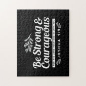 Be Strong and Courageous – Joshua 1:9 Bible Verse  Legpuzzel (Verticaal)