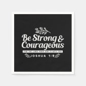 Be Strong and Courageous – Joshua 1:9 Bible Verse  Servet (Voorkant)