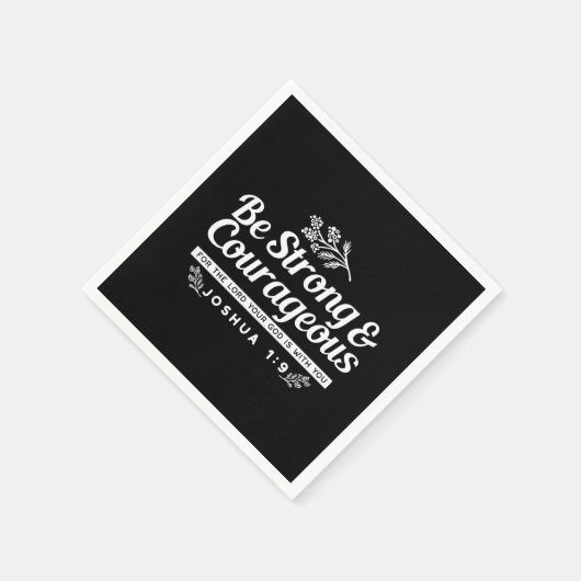 Be Strong and Courageous – Joshua 1:9 Bible Verse Servet (Hoek)