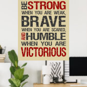 Be Strong When You Are Weak Poster - Sand (Bureau à domicile)