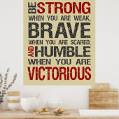 Be Strong When You Are Weak Poster - Sand (Cuisine)