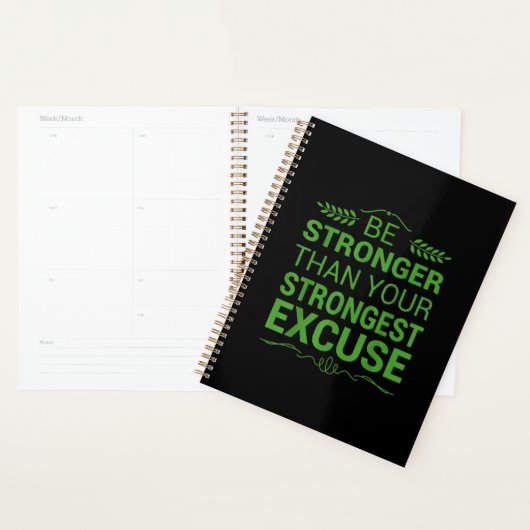 Be Stronger Than Strongest Excuse Funny Gym (Devant avec enveloppe)