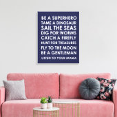 Be Superhero Wall Art Canvas - Superhero Speelkame Afdruk (Insitu (Woonkamer))