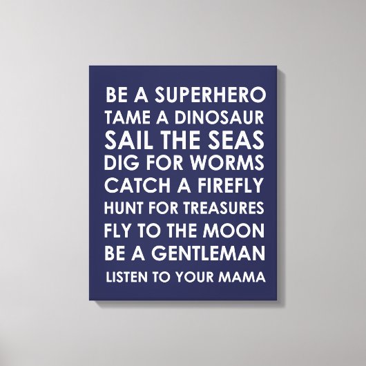 Be Superhero Wall Art Canvas - Superhero Speelkame Afdruk (Voorkant)