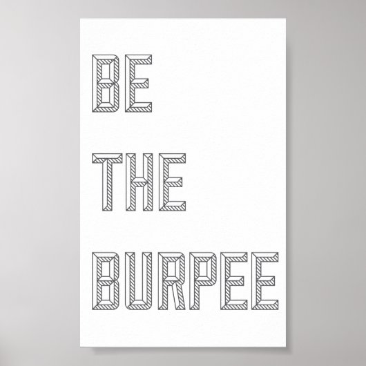 Be The Burpee - Poster vertical (Devant)