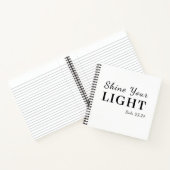 Be the Light Christian Scripture Design Notitieboek (Binnen)