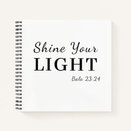 Be the Light Christian Scripture Design Notitieboek