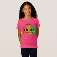 Be the Light" kinder bijbel citaat t-shirt