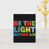 Be The Light Matthew 5 14  Kaart (Gele Bloem)