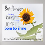 Be the Sunflower Poster (Devant)