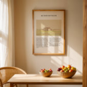 Be Thou My Vision Minimal Hymn Wall Art Poster