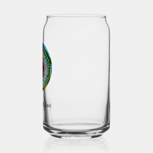 Be uplifted mantra with prayer portal blikvorm glas (Rechts)