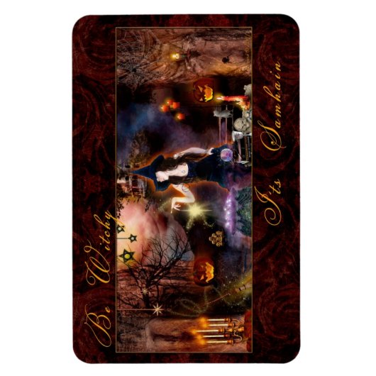 Be Witchy C'est Samhain Witch Magnet (Vertical)