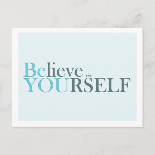 Be You - carte postale motivante (Devant)