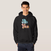 Be You LGBTQ pride rainbow and trans flag Hoodie (Voorkant volledig)