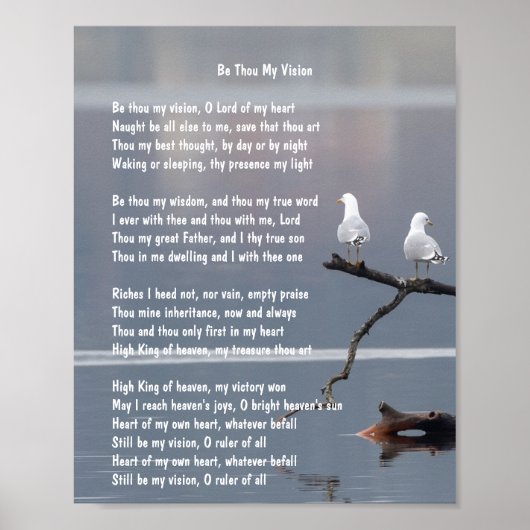 Be You My Vision Hymn Art Poster (Devant)