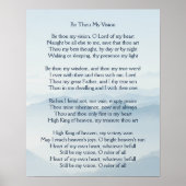Be You My Vision Hymn Art Poster (Devant)