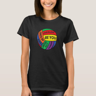 Be You Pride LGBTQ Gay LGBT Ally Rainbow Soccer Ba T-shirt
