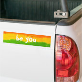 Be You Rainbow Kleuren LHBT Pride Bumpersticker (Op Truck)
