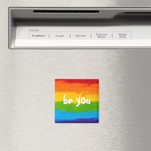 Be You Rainbow LGBT Magnet - Prith Moth LGBTQ+ (In Situ (Lave-vaisselle))