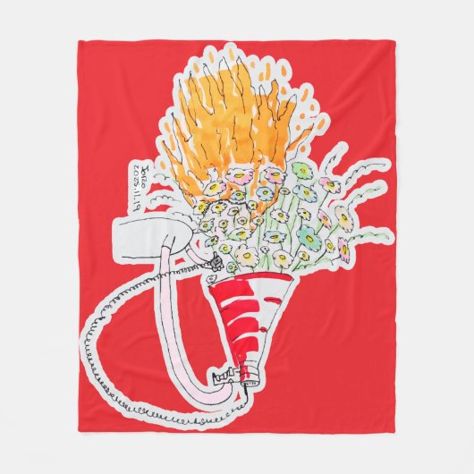 Be Your Biggest Fan Fleece Deken (Voorkant)