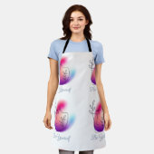 "Be Yourself" All-Over-Print Schort, Medium 26 "x3 Schort (Gedragen)