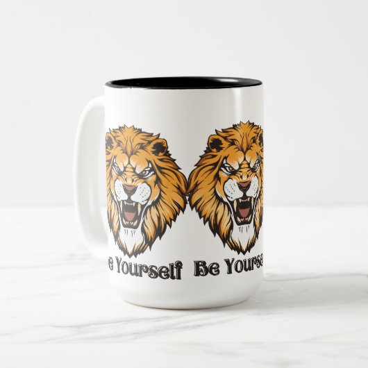 Be Yourself - Attitude cite tasse de café (Devant gauche)