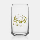 Be Yourself Can Glass Blikvorm Glas (Voorkant)