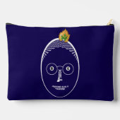 Be Yourself Face, White Ink Accessory Pouch Etui (Achterkant)