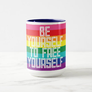 BE YOURSELF TO FREE YOURSELF RAINBOW MOK