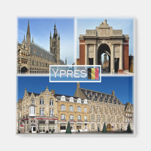 BE Ypres - Lakenhal, in het Vlaamse Veldmuseum - Magneet
