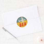 BEA Bagagelabel Ronde Sticker (Envelop)