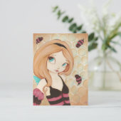 Bea - Fantasy fairy with bijen Briefkaart (Staand voorkant)