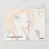 Bea - Fantasy fairy with bijen Briefkaart (Achterkant)