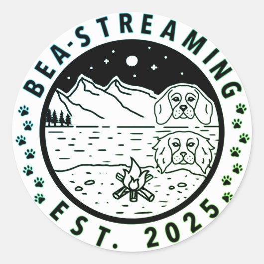 Bea-Streaming Sticker Groene trim (Voorkant)