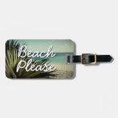 BEACH AANGEPASTE bagagelabels (Voorkant horizontaal)