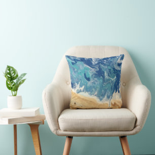Beach Abstract Art Pillow Kussen