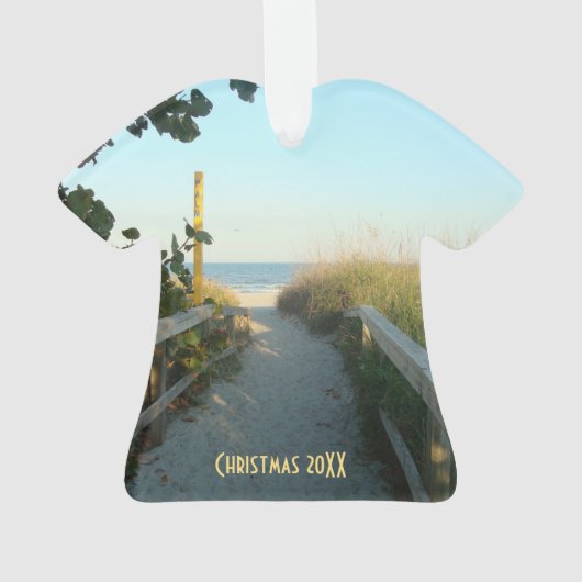 Beach Access Dated Ornament (achterkant)