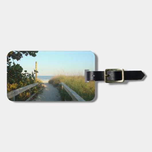 Beach Access Personalized Bagagelabel (Voorkant horizontaal)