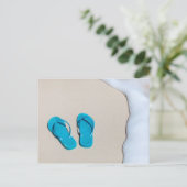 Beach accessoires briefkaart (Staand voorkant)