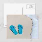 Beach accessoires briefkaart (Voorkant / Achterkant)